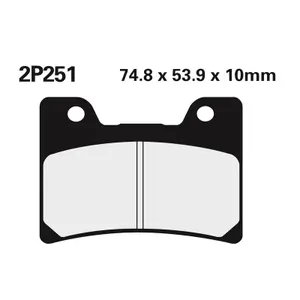 Sintered metal brake pad Nissin 251ST