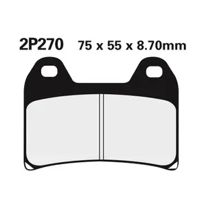 Sintered metal brake pad Nissin 270ST
