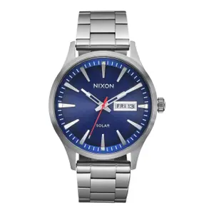 Relógio solar sentinela em aço inoxidável Nixon image-0