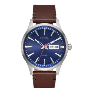 Sentinel Solar Leren Horloge Nixon image-0