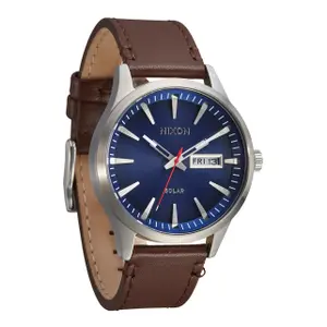 Sentinel Solar Leren Horloge Nixon image-1