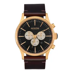 Watch Nixon Sentry Chrono Leather image-0