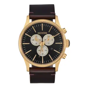 Leren schildwacht horloge Nixon image-0