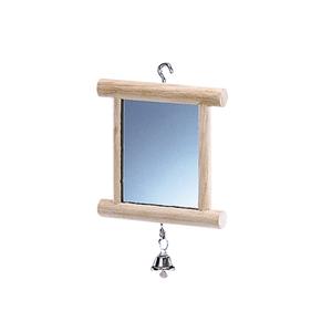 31518-accessoire-cage-pour-oiseaux-miroir-en-bois-avec-cloche-nobby-pet-beige-10x10-cm
