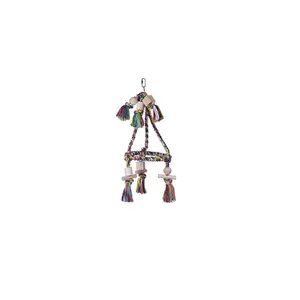Παιχνίδι κλουβιού για πουλιά Nobby Pet Pyramide Baumwolle Mit Holzblöcken image-0