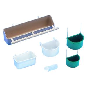 36027-gamelle-pour-oiseaux-semi-circulaire-avec-support-en-plastique-nobby-pet-blanc-tu