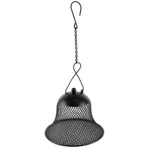 51851-mangeoire-pour-oiseaux-nobby-pet-xmas-futterspender-glocke-schwarz-15-5x15-5x13-cm