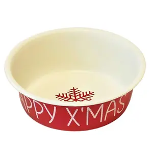 Taça em aço inoxidável Nobby Pet Happy Xmas image-0