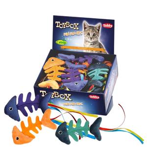 53217-jouet-peluche-pour-chat-nobby-pet-fischgrate-multicolore-26-cm