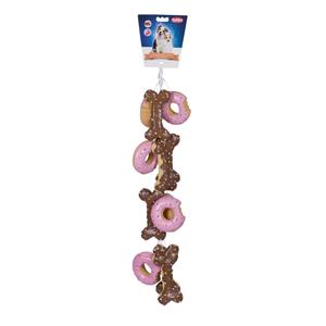 66989-hundleksak-nobby-pet-latex-dessert-x12-rosa-brun-beige-10x17-cm