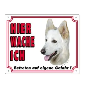 Dog display sign Nobby Pet Deutscher Schäferhund Weiß image-0