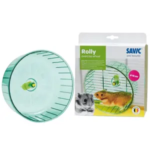 25309-hamsterhjul-nobby-pet-rolly-wheel-gron-18-cm