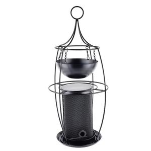 25623-bird-feeder-with-bowl-nobby-pet-black-21-5x49-cm
