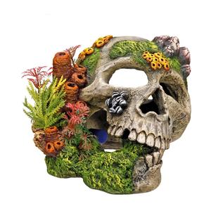 28135-skull-aquarium-decoration-nobby-pet-beige-green-19-5x16x14-cm