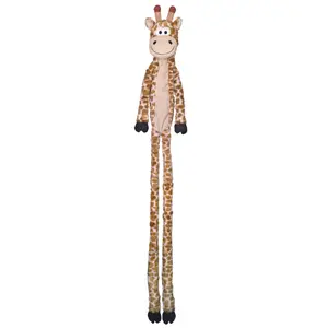 Long giraffe plush for dog with rope Nobby Pet image-1
