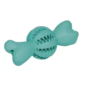 Rubber ball with bone for dogs Nobby Pet Dental Line image-0