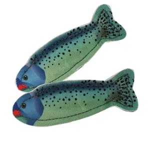 Trout fabric cat toys with catnip Nobby Pet image-0