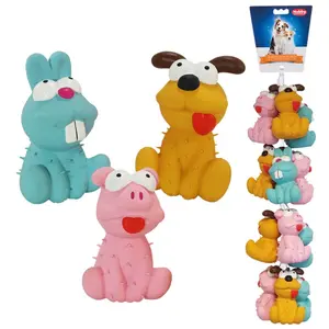 62565-jouets-pour-chien-animaux-en-latex-nobby-pet-x12-multicolor-12-5-cm