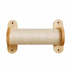 Muur krabpaal in sisal voor katten Nobby Pet So image-0