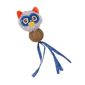 Soft toy for owl cat with catnip Nobby Pet image-0