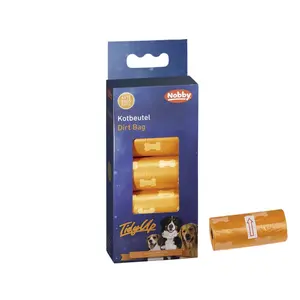 67359-rullar-med-15-hundbajspasar-med-benavtryck-nobby-pet-tidyup-apelsin-tu