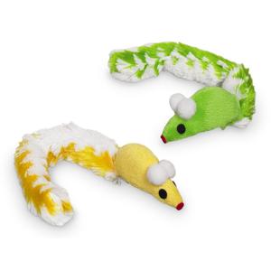 71960-plush-cat-toy-mouse-with-plush-tail-catnip-nobby-pet-yellow-green-7-cm