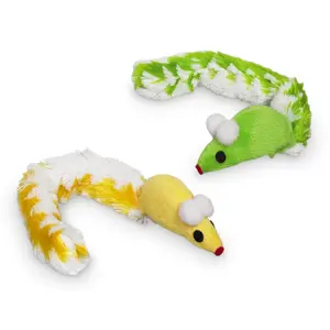 Plush cat toy mouse with plush tail, catnip Nobby Pet
