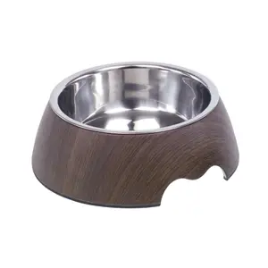 Hundenapf aus Melamin Nobby Pet Dark Wood image-0