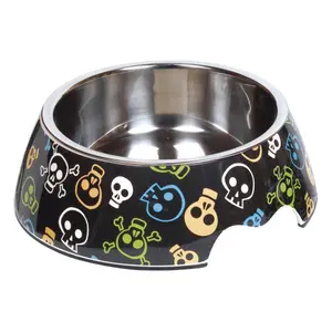 Tigela de melamina para cães Nobby Pet Skull image-0
