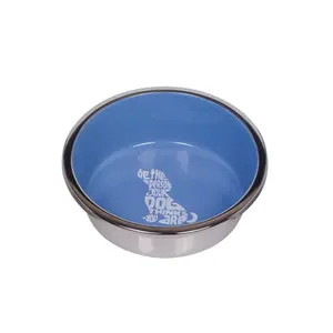 Comederos antideslizantes de acero inoxidable Nobby Pet Wise image-0