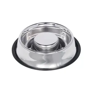 73835-hundskal-i-rostfritt-stal-med-halkskydd-nobby-pet-silver-30-cm