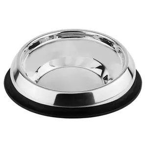 Gamelles pour chien anti-dérapante à museau plat en inox Nobby Pet