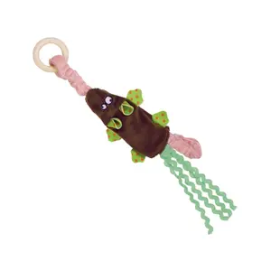 Peluche elástico para rato gato com anel de madeira Nobby Pet image-0