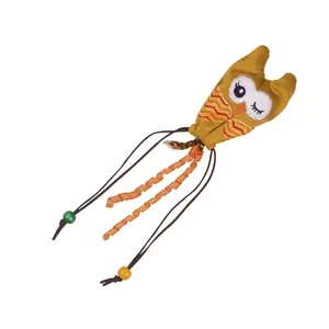 Soft toy for owl cat with wooden ball Nobby Pet image-0