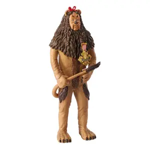 Flexible figurine - The Wizard of Oz Noble Collection Bendyfigs Cowardly Lion (With His Badge Of Courage) image-0