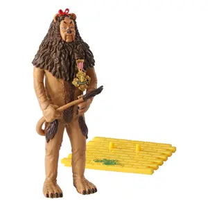 Flexible figurine - The Wizard of Oz Noble Collection Bendyfigs Cowardly Lion (With His Badge Of Courage) image-2