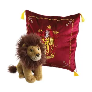 Pillow with plush Noble Collection Harry Potter House Mascot Gryffindor image-0