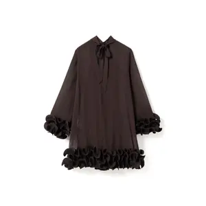 Robe corta a volantini donna Noella Latania image-1