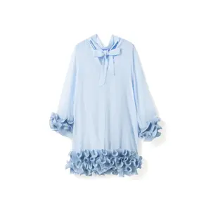 Robe corta a volantini donna Noella Latania image-2