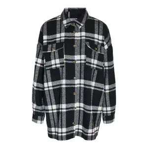 Camisa comprida feminina Noisy May Flanny image-0