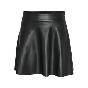 Saia de couro larga para mulher Noisy May Andy image-0