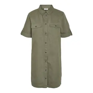 Vestido cruzado de mujer Noisy May NMNEW SIGNE S/S DENIM DRESS CLR NOOS image-0