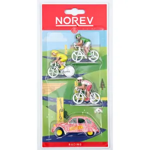 Car games vehicle 2cv citroën 3 cyclists Norev image-0