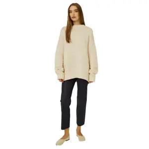 Women's Stretch Leather Trousers Norr Celia image-0