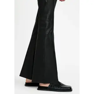 Womens Bootcut Leather Trousers Norr Celia image-3