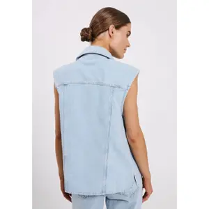 Sleeveless denim jacket for women Norr Larisa image-1