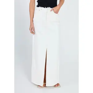 Denim skirt for women Norr Ninni raw image-2