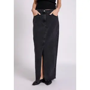 Long denim skirt for women Norr Hannali image-1