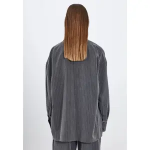 Women's overshirt Norr Neo pinstripe image-2