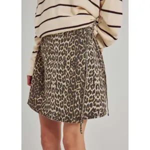 Lace-Up Denim Skirt Women's Norr Ninni image-2